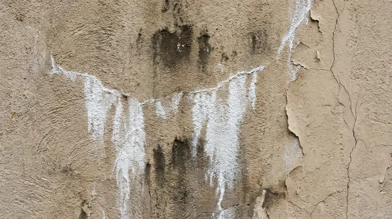 סימני חדירת מים בקירות חוץ