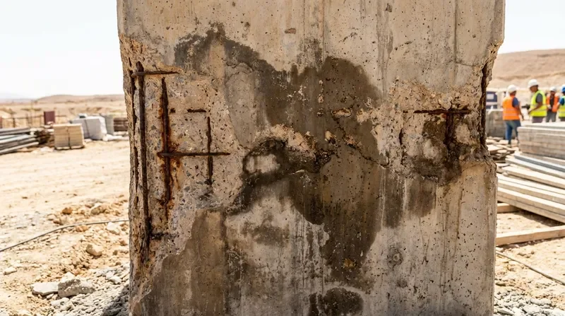 שיקום בטון פגוע מרטיבות ממושכת