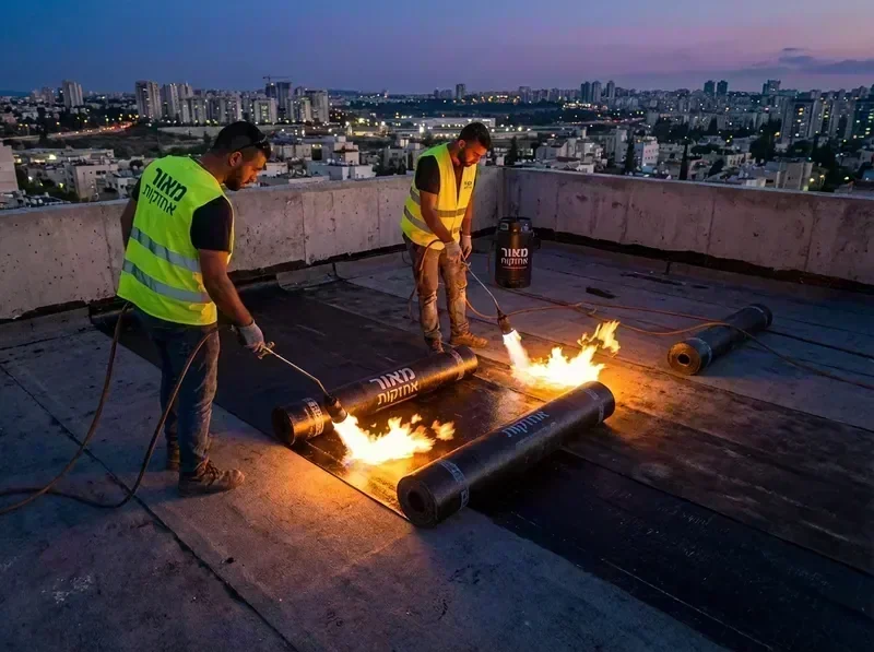 איטום גג בזפת חם מקצועי