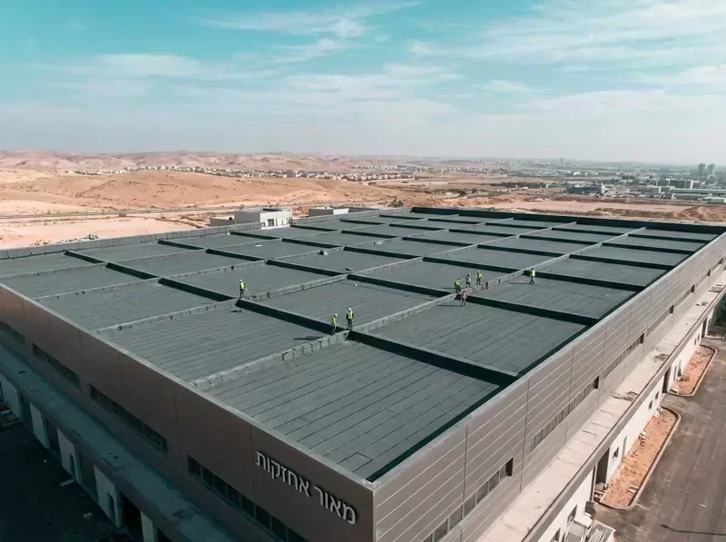 פרויקט איטום תעשייתי מהאוויר