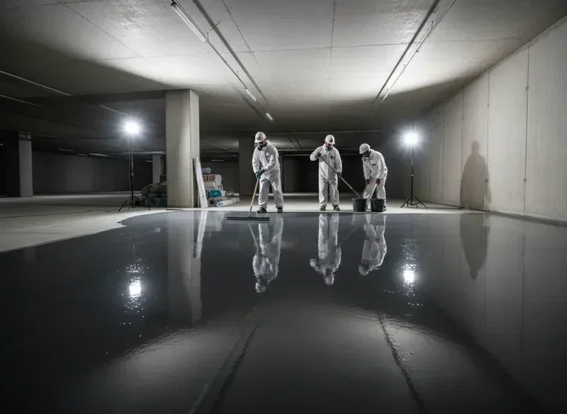 איטום חניון תת-קרקעי באפוקסי