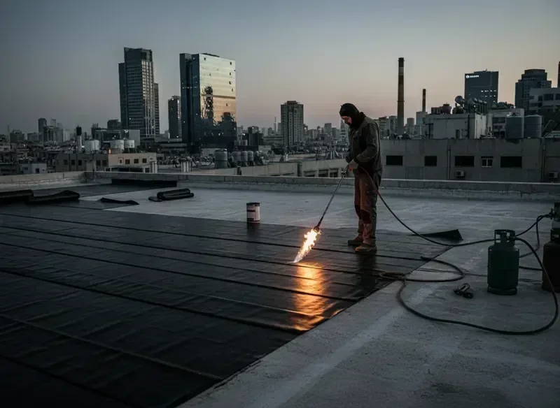 איטום גגות ביריעות ביטומניות — עבודה מקצועית של מאור אחזקות